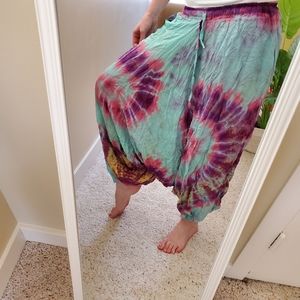 Tie dye boho pants